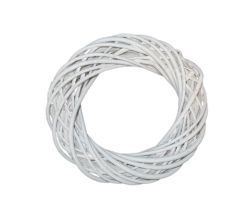LH2319-50-WH Wianek Wiklinowy Biały 50cm