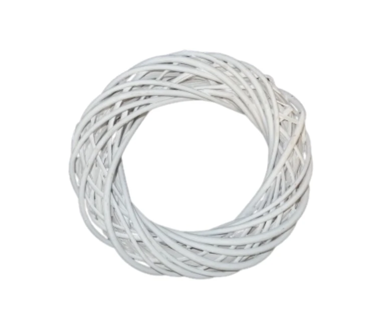 LH2319-50-WH Wianek Wiklinowy Biały 50cm
