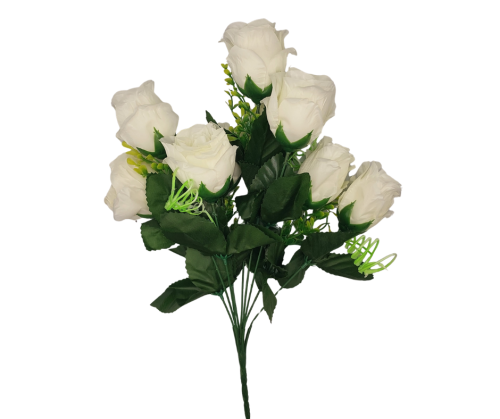 A075WHITE Bukiet Róża BIAŁA