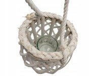 HT2760 Lampion Dekoracyjny Biały 17,5cm