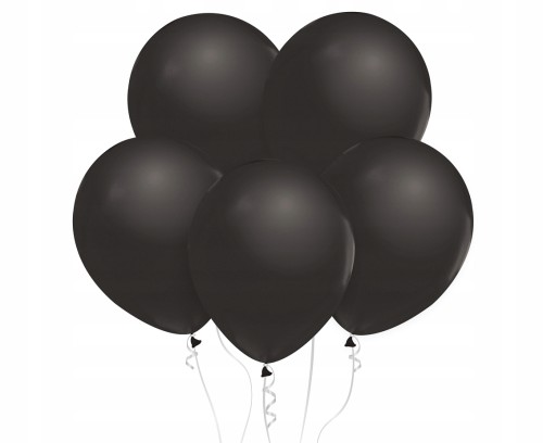 CB-1MCZ Balony Metalik Czarne Paczka 10szt.. 12`