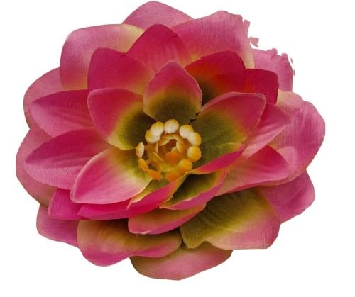 L056 KWIAT WYROBOWY NENUFAR PINK GREEN PACZKA 12SZT.