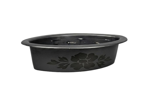 ŁÓDKA ŚREDNIA CZARNA 25cm (PUSTA)