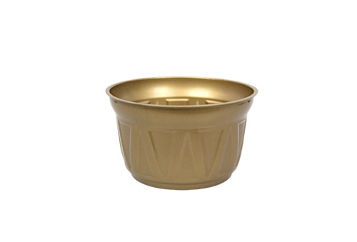 Doniczka ZŁOTA Okrągła 13 cm (PUSTA)