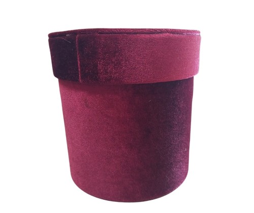 Pudełko Flower box Sztuka W2906 BORDOWY WELUR MAŁY
