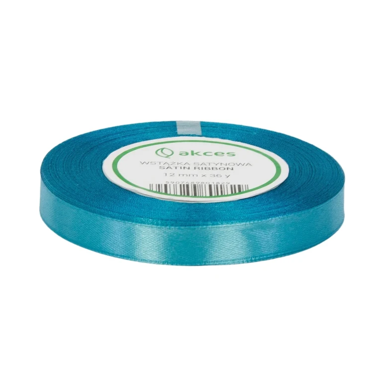 WSTĄŻKA ATŁASOWA 12MM-32M FS02-95 NIEBIESKA WODA