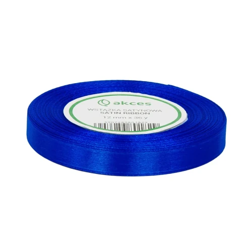 WSTĄŻKA ATŁASOWA 12MM-32M FS02-09 NIEBIESKI