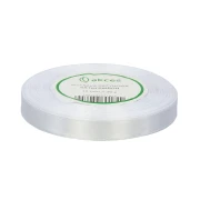 WSTĄŻKA ATŁASOWA 12MM-32M FS02-01 BIAŁY