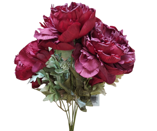 WA-213D Bukiet Piwonia Gerbera 42CM Czerwony