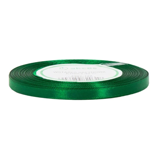Wstążka Atłasowa 6mm-36y FS01-123 Butelkowa Zieleń