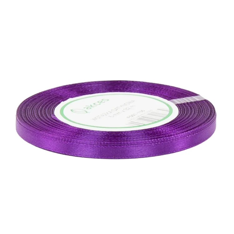 Wstążka Atłasowa 6mm-36y FS01-135 Ciemny Fiolet