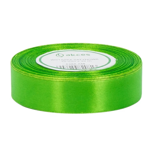 WSTĄŻKA ATŁASOWA 25MM-32M FS04-120 TRAWA ZIELONA
