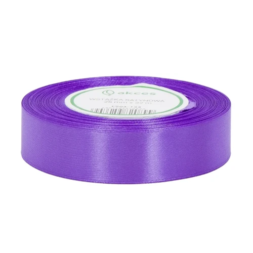 WSTĄŻKA ATŁASOWA 25MM-32M FS04-133 HEATHER