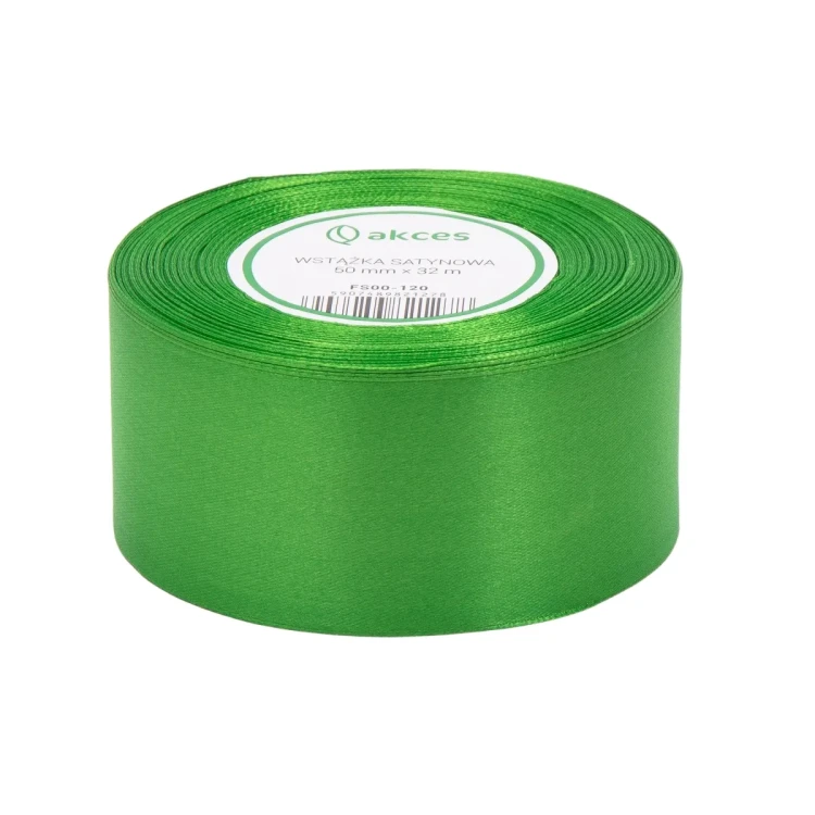 WSTĄŻKA ATŁASOWA 50MM-32M FS00-120 ZIELONA TRAWA