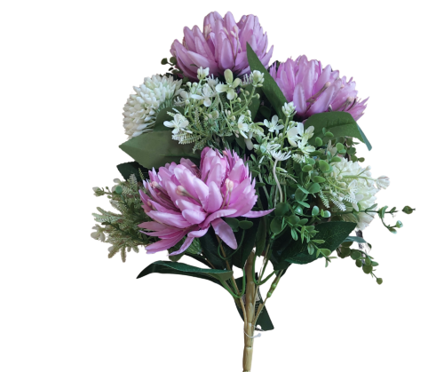 CV40473-2 Bukiet Mix Chryzantema Fiolet 44cm.