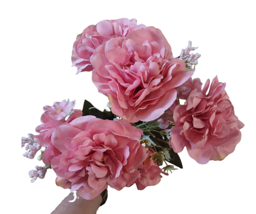 CV28485 Bukiet Peonia z dodatkiem 42cm Różowa