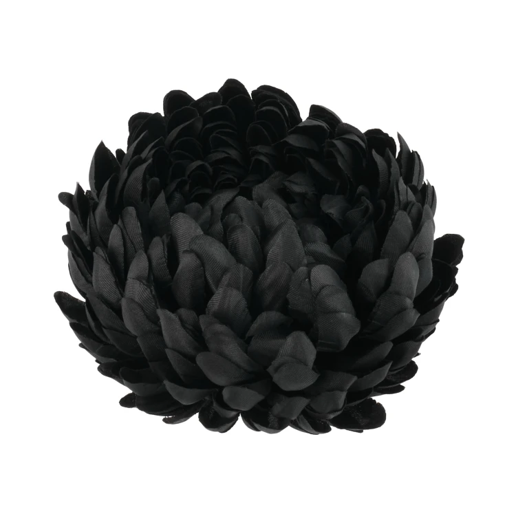 D02-130 Chryzantema Pompon 15cm Paczka 6szt. Czarna